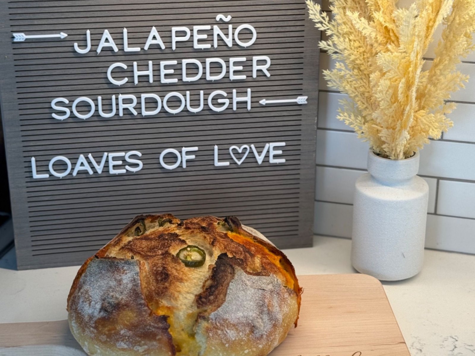 Jalapeno Cheddar Sourdough Bread