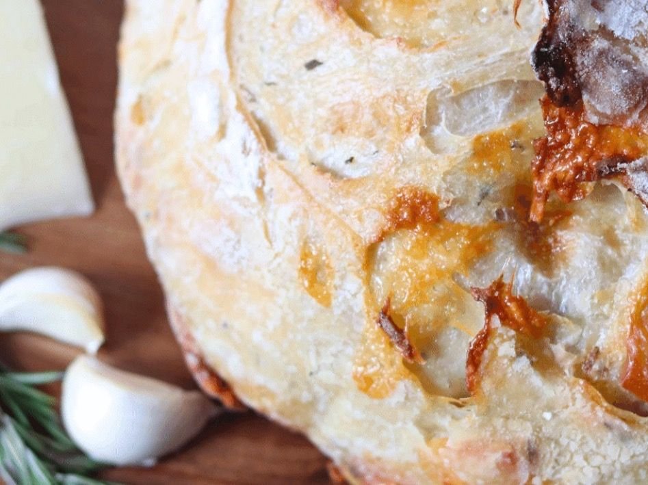 Rosemary Garlic Sourdough Bread